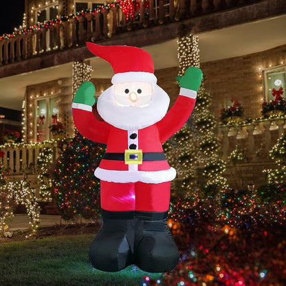 6 FT Christmas Inflatables Santa Claus Christmas Inflatables Built-In LED Lights